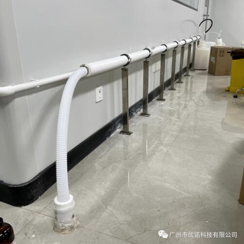 服務案例｜廣州某客戶合成實驗室危廢管道定制安裝